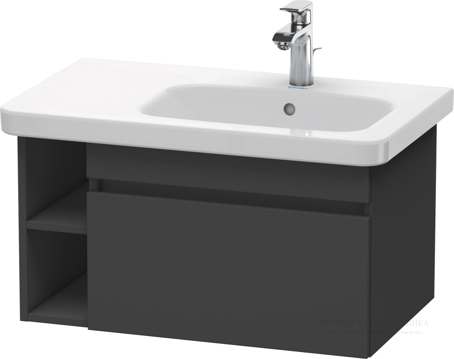 Раковина Duravit DuraStyle для мебели, 800х480 мм, чаша справа, с переливом, с 3-мя отверстиями под смеситель, цвет белый - изображение 4