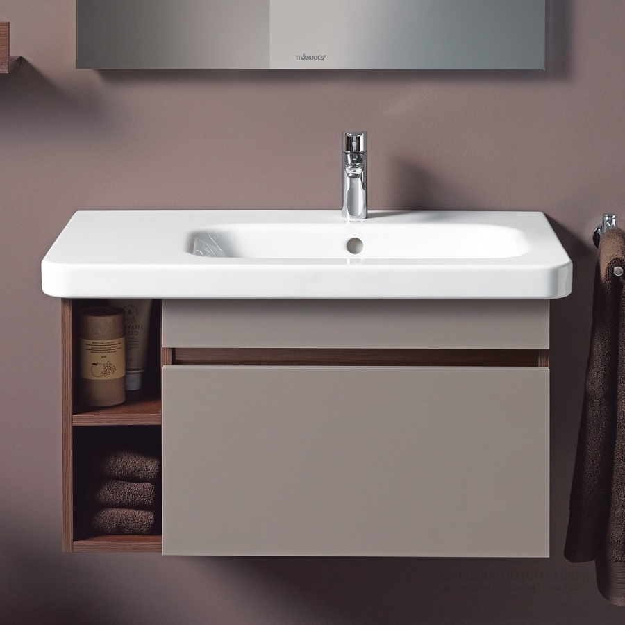 Раковина Duravit DuraStyle для мебели, 800х480 мм, чаша справа, с переливом, с 3-мя отверстиями под смеситель, цвет белый - изображение 5