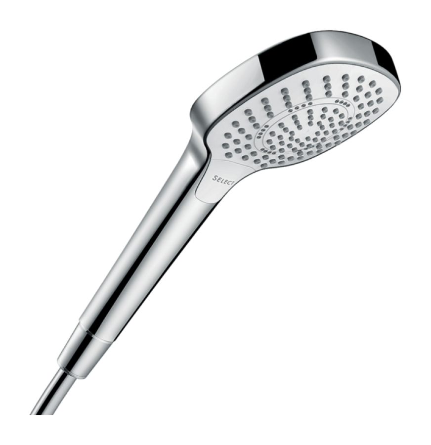 Лейка ручная Hansgrohe Cromo Select E Multi, цвет белый/хром