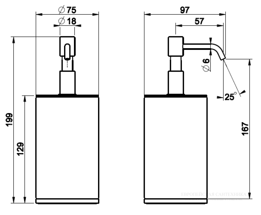 Дозатор Gessi Origini Ø75хh199 мм, цвет White/Chrome - изображение 3