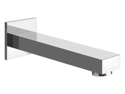 На изображении товар Излив для ванны Gessi Inverso, 180 мм, настенный, цвет Chrome от официального представителя в Москве