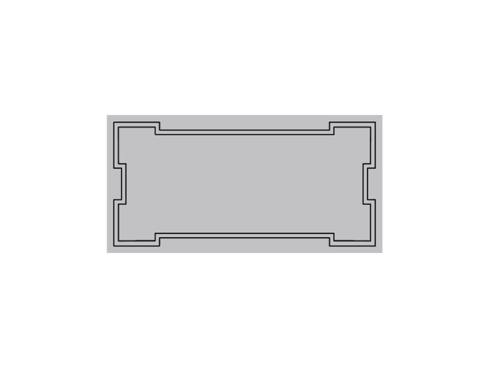 На изображении товар Etruria Керамическая плитка ART DÉCO 12.4X25 Vector Frame C Red от официального представителя в Москве