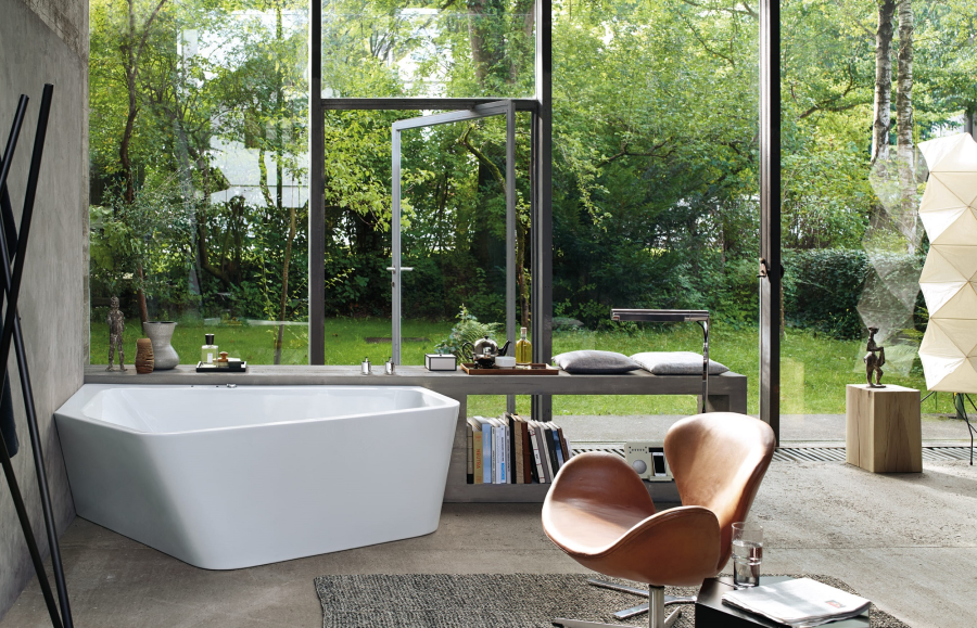 Ванна Duravit Paiova 5, 1770x1300 мм, гидромассаж Combi-System E, в левый угол, с двумя разными наклонами спинки, с бесшовной акриловой панелью, цвет белый - изображение 2