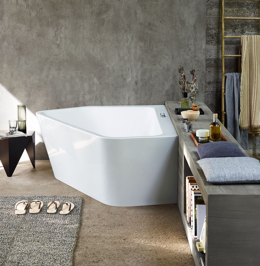 Ванна Duravit Paiova 5, 1770x1300 мм, гидромассаж Combi-System E, в левый угол, с двумя разными наклонами спинки, с бесшовной акриловой панелью, цвет белый - изображение 3