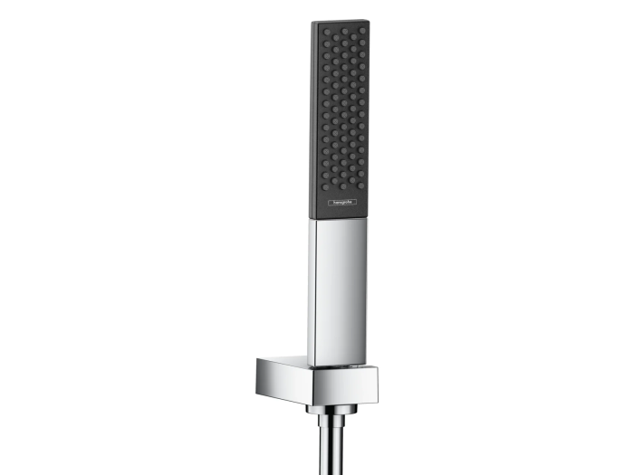 На изображении товар Ручной душ Hansgrohe Rainfinity 100 1jet, лейка, 1 тип струи, цвет хром от официального представителя в Москве