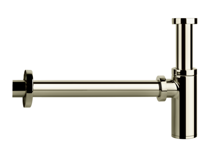 На изображении товар Cифон для раковины Gessi Technical Accessories, цвет Nickel PVD от официального представителя в Москве