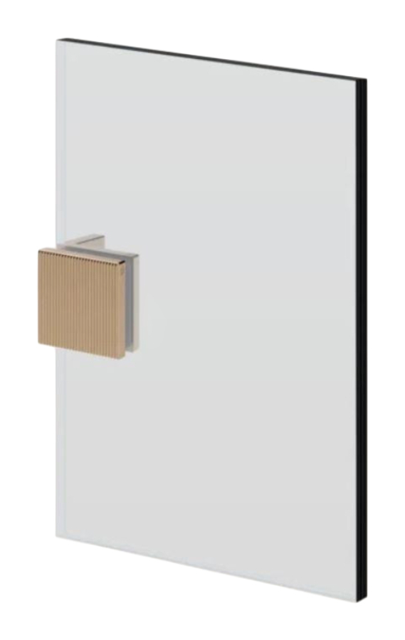 Зажим стена-стекло Gessi Rigato, ширина 59 мм, цвет Warm Bronze Br. PVD