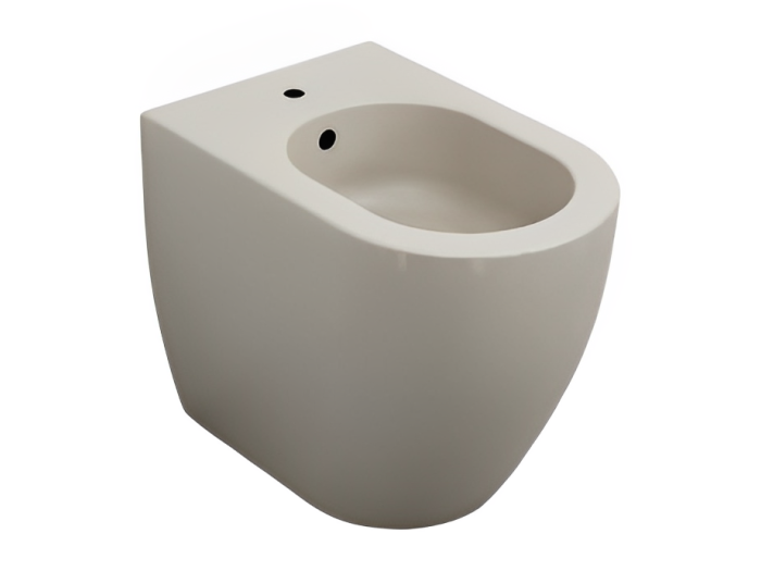 На изображении товар Биде Cielo Smile 350х530 мм, напольное, 1 отверстие для смесителя, цвет Avena от официального представителя в Москве