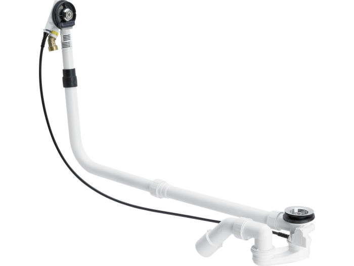 На изображении товар Слив-перелив Viega Multiplex Trio для ванны, удлинённый, функциональный узел без декоративных накладок от официального представителя в Москве