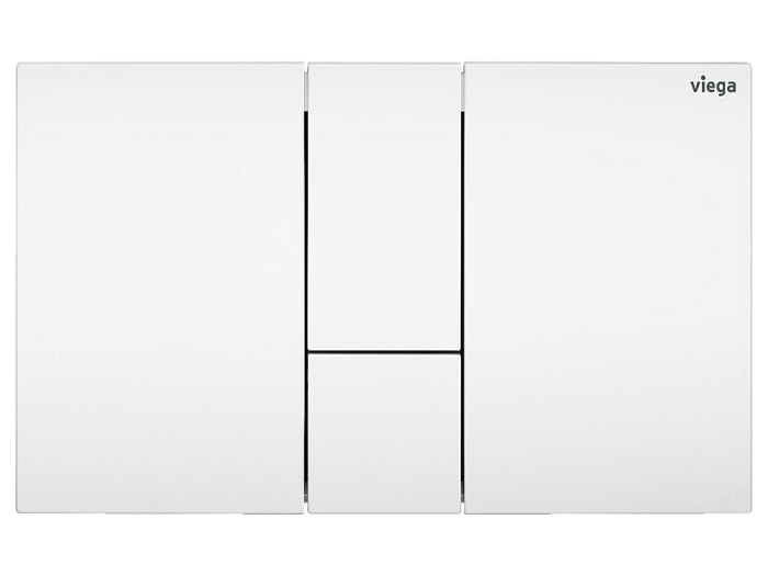 На изображении товар Панель смыва Viega Prevista Visign for Style 24 для унитаза, цвет альпийский белый от официального представителя в Москве