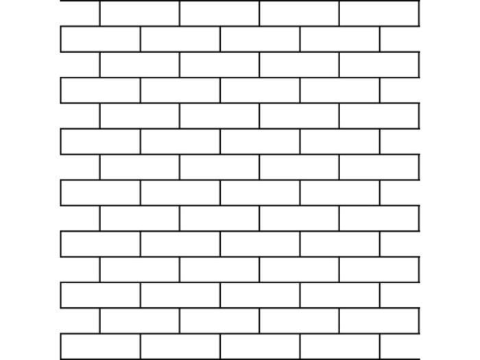 На изображении товар Micro. Керамогранит Victorian Brickbond Subway Black 5X10 on mesh 30,1X30,1 от официального представителя в Москве