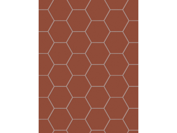 На изображении товар Terratinta Ceramics Керамогранит Hexa Floor Matt Rusty Red Hexagon 14x16 / 8.5 от официального представителя в Москве