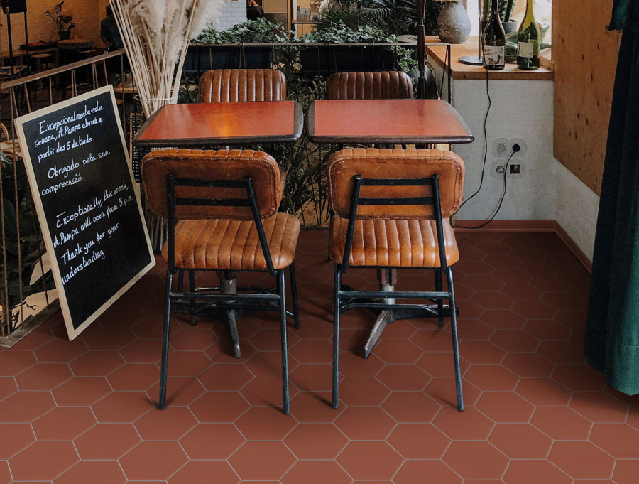 Terratinta Ceramics Керамогранит Hexa Floor Matt Rusty Red Hexagon 14x16 / 8.5 - изображение 1
