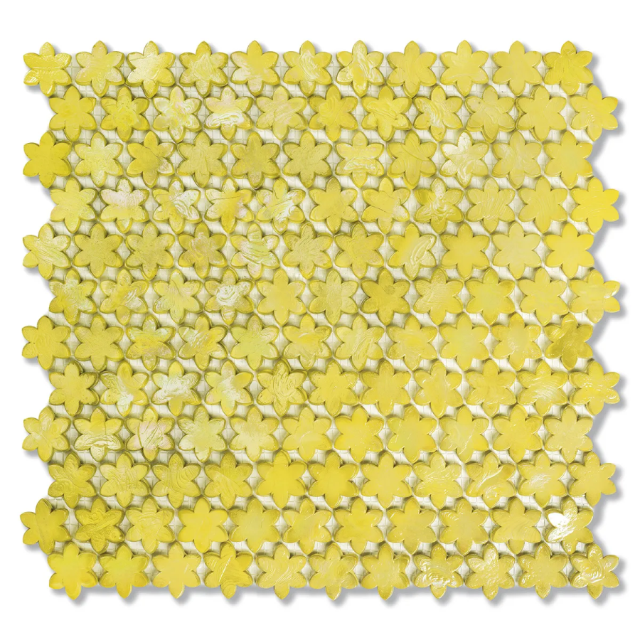 Sicis Смальтовая мозаика Petites Fleurs F07 Saffron sheet-size 316x293 mm