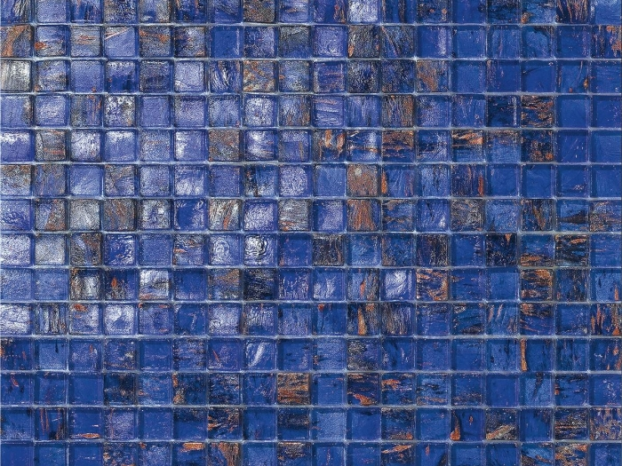 На изображении товар Sicis Стеклянная мозаика Firefly Bermuda chips size 15х15 mm sheet size 295x295 mm от официального представителя в Москве