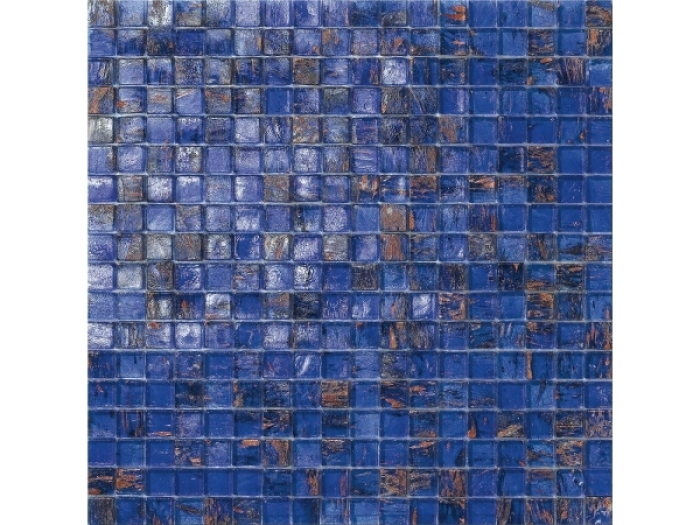 На изображении товар Sicis Стеклянная мозаика Firefly Bermuda chips size 15х15 mm sheet size 295x295 mm от официального представителя в Москве