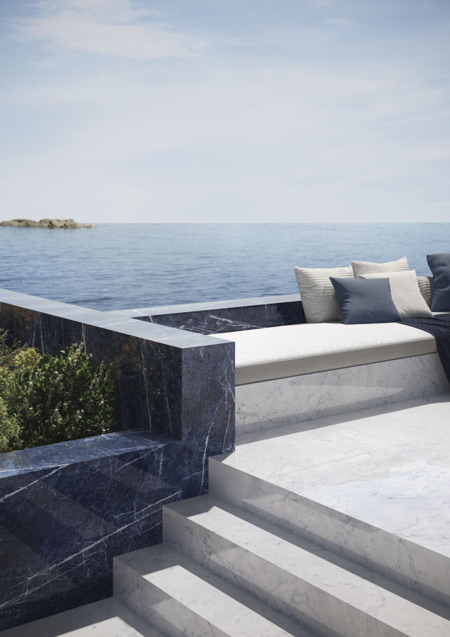 FMG Maxfine Керамогранит Marmi Brazilian blue lucidato 75x75 - изображение 7