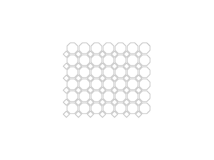 На изображении товар Etruria Керамогранит Xxs Ottagono 5X5 Su Rete Monocolore Ottagono Rosa / Tozzetto Rosa от официального представителя в Москве