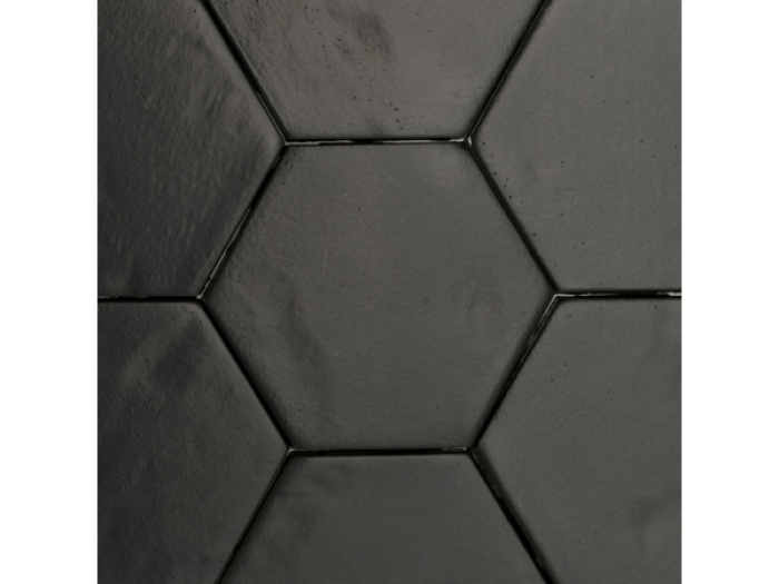 На изображении товар Sartoria Керамическая плитка Artigiana Le Esagone 10 Nero Matt 12.1x14 от официального представителя в Москве