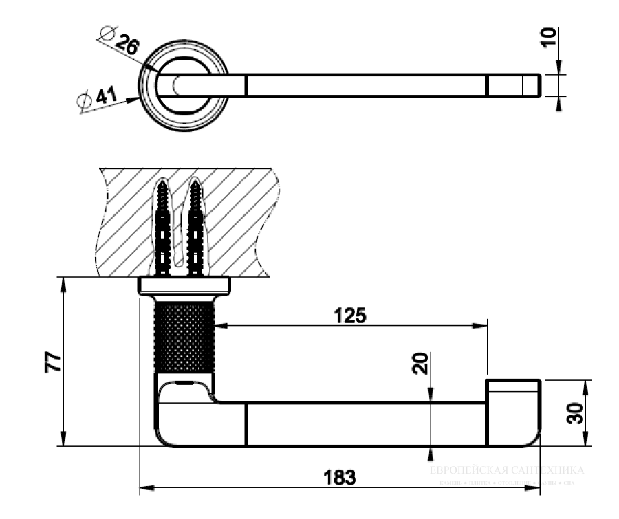 Бумагодержатель Gessi Inciso, настенный, цвет Antique Brass - изображение 2