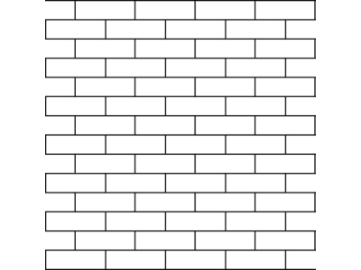 На изображении товар Micro. Керамогранит Victorian Brickbond Subway White 5X10 on mesh 30,1X30,1 от официального представителя в Москве