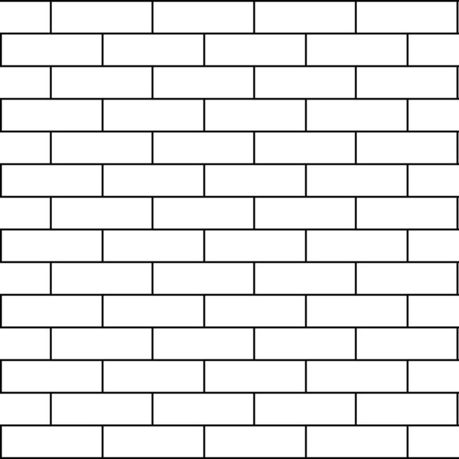 Micro. Керамогранит Victorian Brickbond Subway White 5X10 on mesh 30,1X30,1