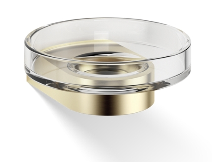 На изображении товар Мыльница, Decor Walther Century WSS, 110 х 40 мм, настенная, матовое золото/хрусталь прозрачный от официального представителя в Москве