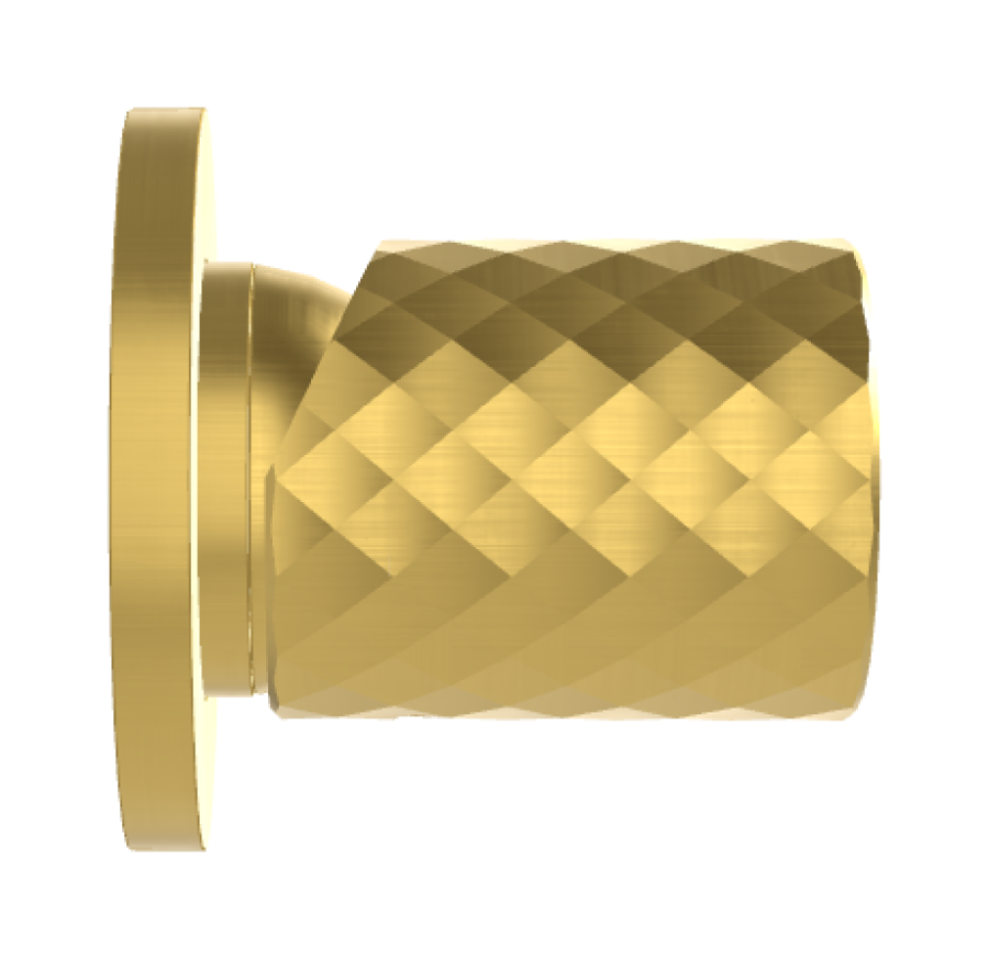 Смеситель для душа Carlo Frattini Spillo Tech, ручка X Collection, Ø70 мм, внешняя часть, цвет брашированное золото - изображение 2