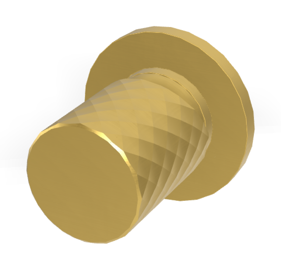 Смеситель для душа Carlo Frattini Spillo Tech, ручка X Collection, Ø70 мм, внешняя часть, цвет брашированное золото