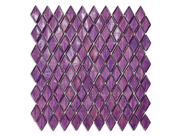 На изображении товар Sicis Стеклянная мозаика Diamond ITEM 02 Rodolite chips size 23х40 mm sheet size 259x266 mm от официального представителя в Москве