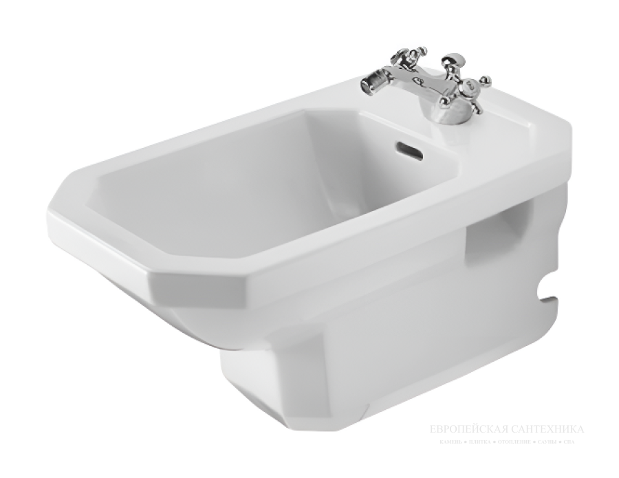 Биде Duravit Series 1930 подвесное, 585х360 мм, с 1 отверстием под смеситель, цвет белый глянцевый