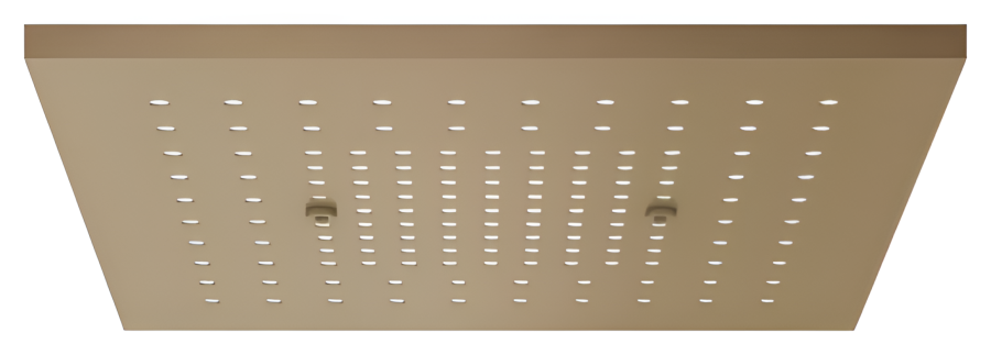Накладная панель Gessi Afilo, с функцией дождя, внешняя часть, 300x300 мм, цвет warm Bronze Brushed PVD
