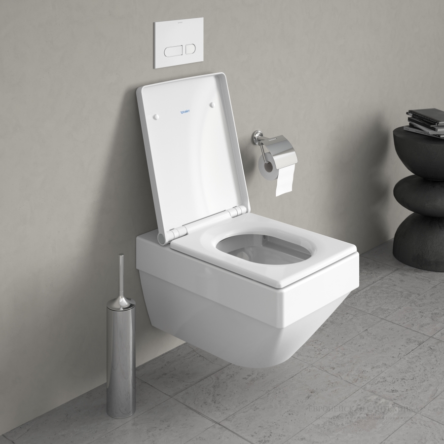 Сиденье с крышкой Duravit Vero Air с механизмом плавного опускания soft close, 378х469 мм, цвет белый - изображение 7