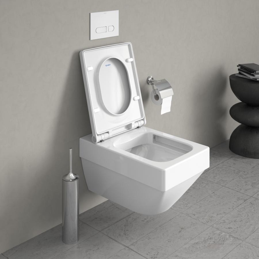 Сиденье с крышкой Duravit Vero Air с механизмом плавного опускания soft close, 378х469 мм, цвет белый - изображение 8