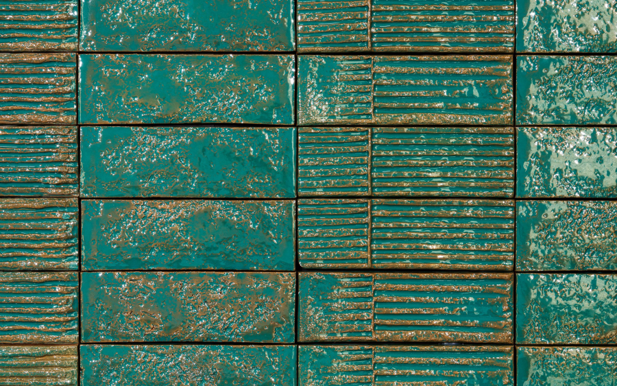 Mutina Керамическая плитка Chamotte Mono Verde 7,5x21,3 - изображение 1