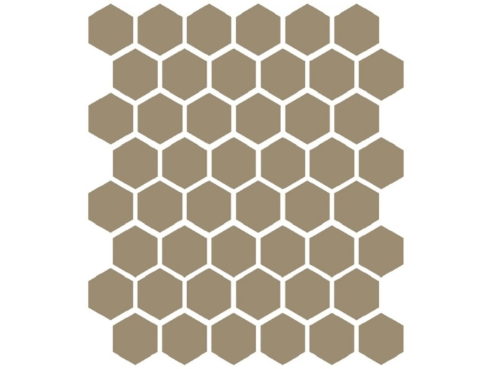 На изображении товар Etruria Керамогранит XXS-3D Esagono 5X5.7 3D Tortora Su Rete Monocolore 33Х37 от официального представителя в Москве