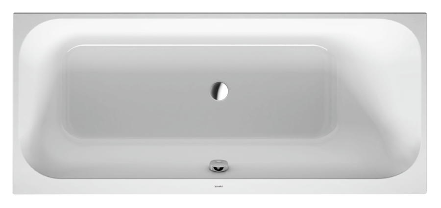 Ванна Duravit Happy D.2, встраиваемая, 1600x700 мм, наклон для спины справа, цвет белый