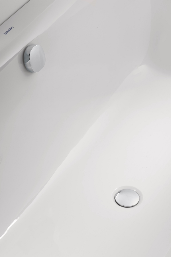 Ванна Duravit Happy D.2, встраиваемая, 1600x700 мм, наклон для спины справа, цвет белый - изображение 1