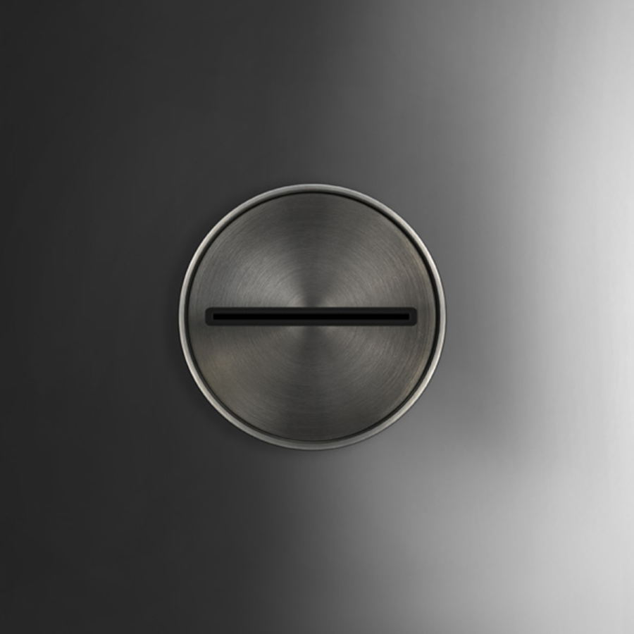 Верхний душ Gessi Spotwater316, для настенного крепления, поворотный с шарниром, функция водопад, цвет Black Metal Brushed PVD - изображение 3