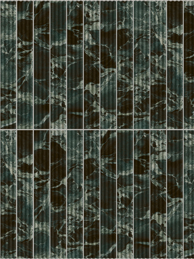 Sartoria Керамическая плитка Maximalista Green Denis Roman Small Matt 5x40 - изображение 1