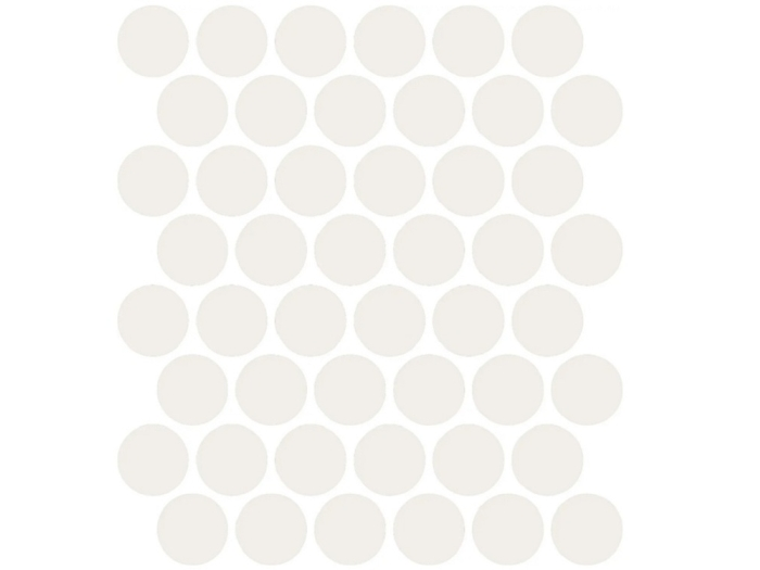На изображении товар Etruria Керамогранит XXS-3D Cerchio 3D 5Х5 Super Bianco Su Rete Monocolore 33Х37 от официального представителя в Москве