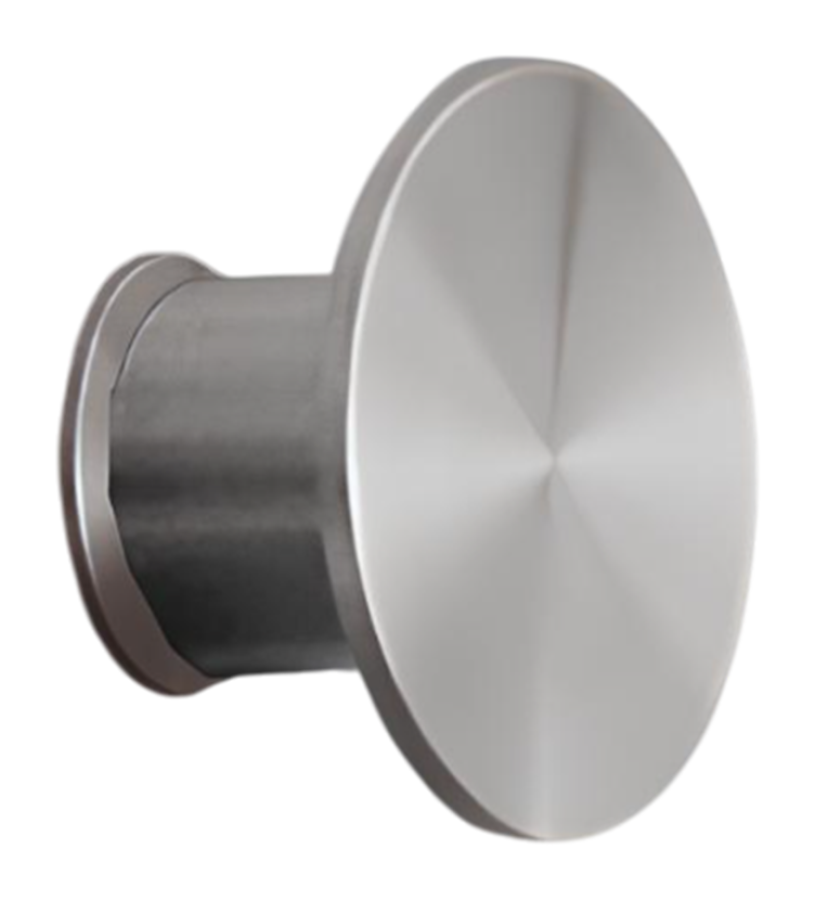 Крючок CeaDesign Giotto, настенный, Ø 50 мм, сталь, цвет сатинированная сталь