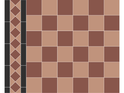 На изображении товар Micro. Керамогранит Victorian Chichester 10X10 on mesh straight 40,2X40,2 от официального представителя в Москве