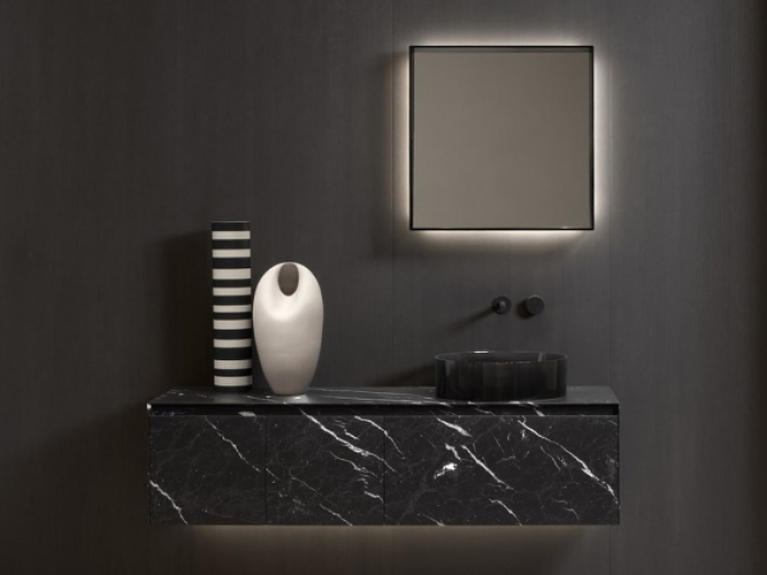 На изображении товар Тумба под раковину Antonio Lupi Pantarei_Stone, 1800х470х375 мм, c 3 ящиками от официального представителя в Москве