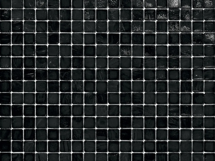 На изображении товар Sicis Стеклянная мозаика Murano Smalto Black chips size 15x15 mm sheet-size 295x295 mm от официального представителя в Москве