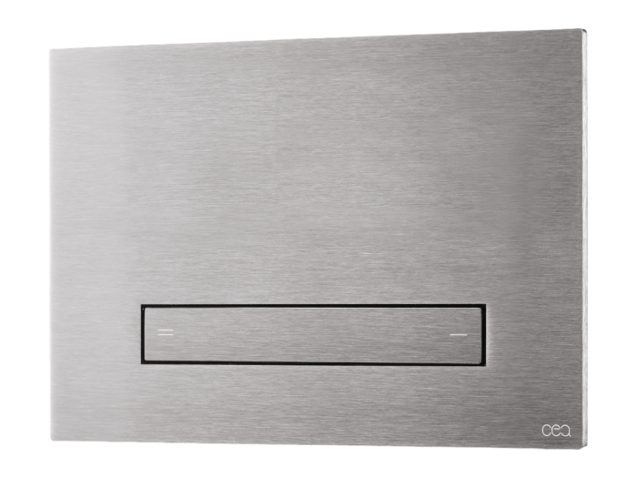 На изображении товар Клавиша CeaDesign Hydroplate двойного смыва, цвет полированная сталь от официального представителя в Москве