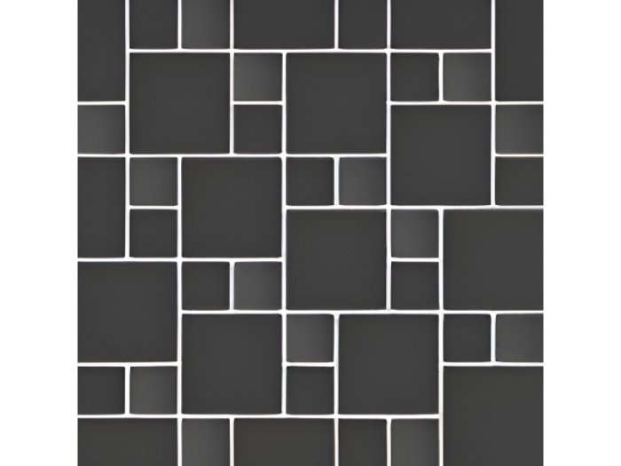 На изображении товар Micro. Керамогранит Microtiles Double Mix Glaze Black 30,1x30,1 от официального представителя в Москве