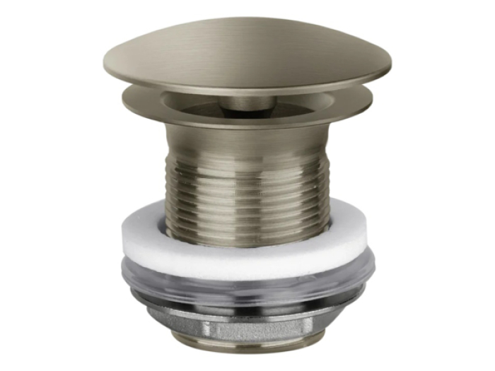 На изображении товар Донный клапан свободного слива Gessi Technical Accessories, для раковины без перелива, цвет Finox Brushed Nickel от официального представителя в Москве