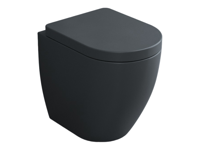 Унитаз Cielo Smile 350х530х420 мм, напольный, независимая подача воды, универсальный слив, цвет Basalto