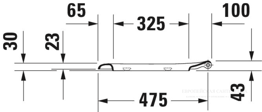 Сиденье для унитаза Duravit D-Code, 490 х 356 мм, с крышкой, удлиненное исполнение, цвет белый - изображение 5